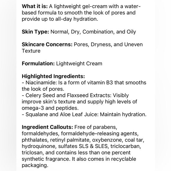 🤍2 for $75🤍 benefit - smooth sip lightweight smoothing moisturizer - Picture 6 of 7